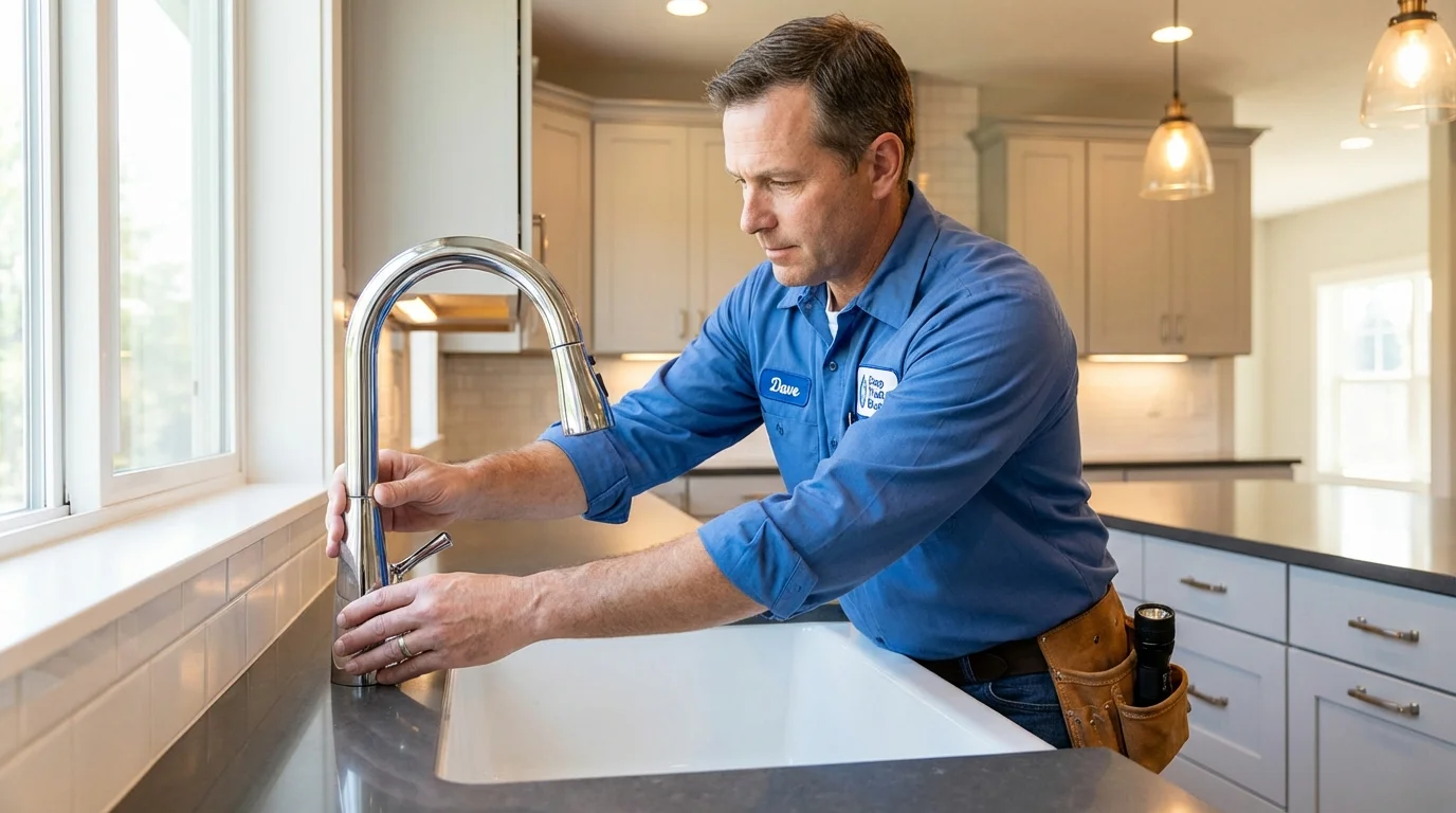 Kitchen faucet installation by Johns Plumbing LLC in Kettle Falls